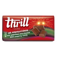 Thrill Σοκολάτα γάλακτος με Popping Candy- Milk Chocolate with Popping Candy 100g